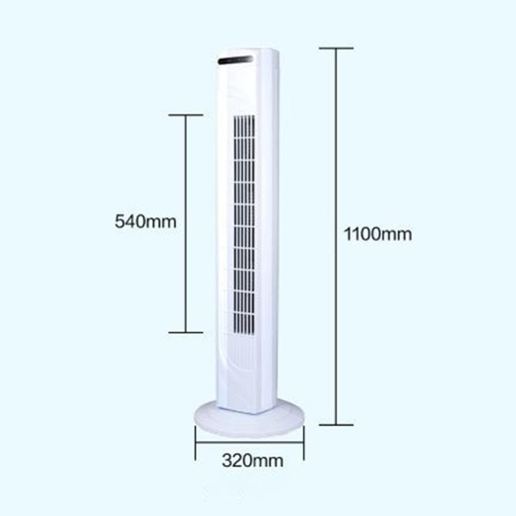 ZUMAHA Abanico Ventilador de Torre con 3 configuraciones de Velocidad, Ventilador oscilante con Suministro de Aire de Gran Angular de 70°, Ventilador de pie sin aspas Familiar