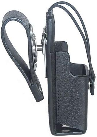Leather Case with Full Display and 3" Swivel Loop D-Ring for Motorola HT1250 LS, APX1000, HT750, MOTOTRBO XPR6550, XPR6350 Two Way Radio