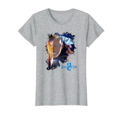 Devil May Cry Vergil Officially Licensed T-Shirt, Women, Heather Grey, Medium