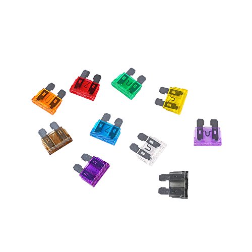 Domary 100pcs Variedade Car lâmina padrão Fusíveis 2A 3A 5A 7.5A 10A 15A 20A 25A 30A 35A para Veícul