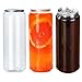 100-Pack Disposable Plastic Can Sealer Cups with Aluminum Lids – Leak-Proof, 16OZ PET Juice Bottles with Caps Compatible with Can Sealing Machine (Multi-Size ) (16.9oz 100 Pack)