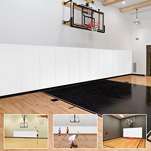 PROGOAL 2 Pack Sport Wall Pads 2” Thick Foam Protection Padding Basketball Gym Garage Protectors,Durable High-Cushioning Wall Padding for Wall-Mounted Basketball Hoops(60