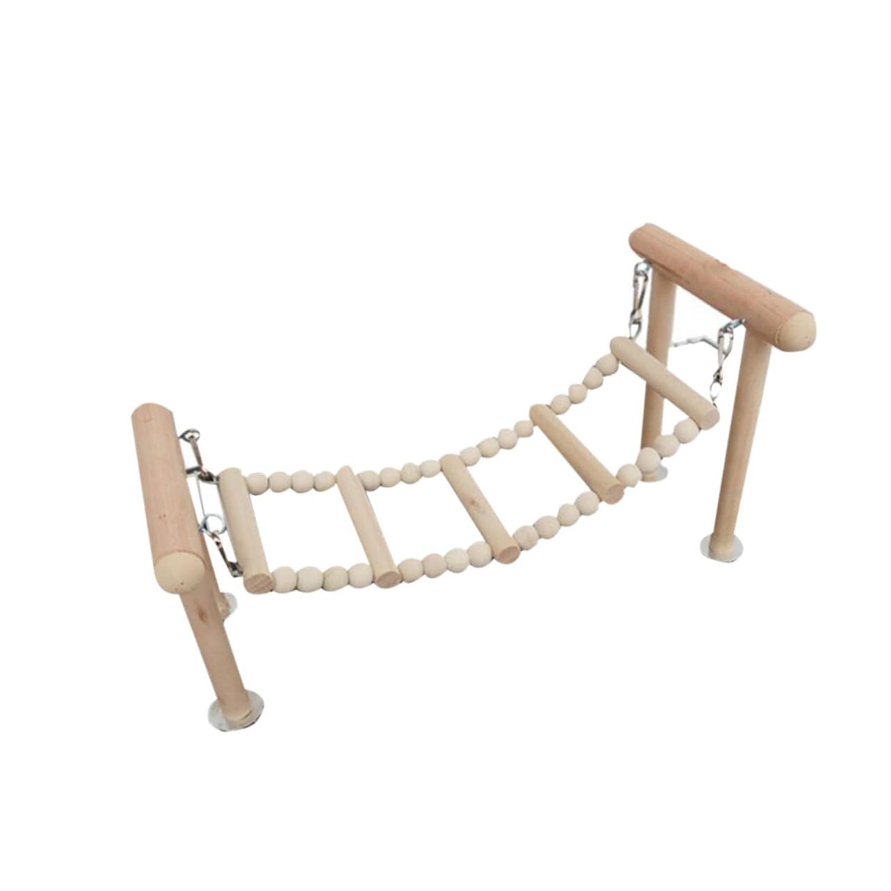 Toddmomy 1pc Bird Swing for Parrots Chewing Ladder Stand Fun Exercise Playground for Cockatiels Parakeets Birds Promotes Balance and Adventure