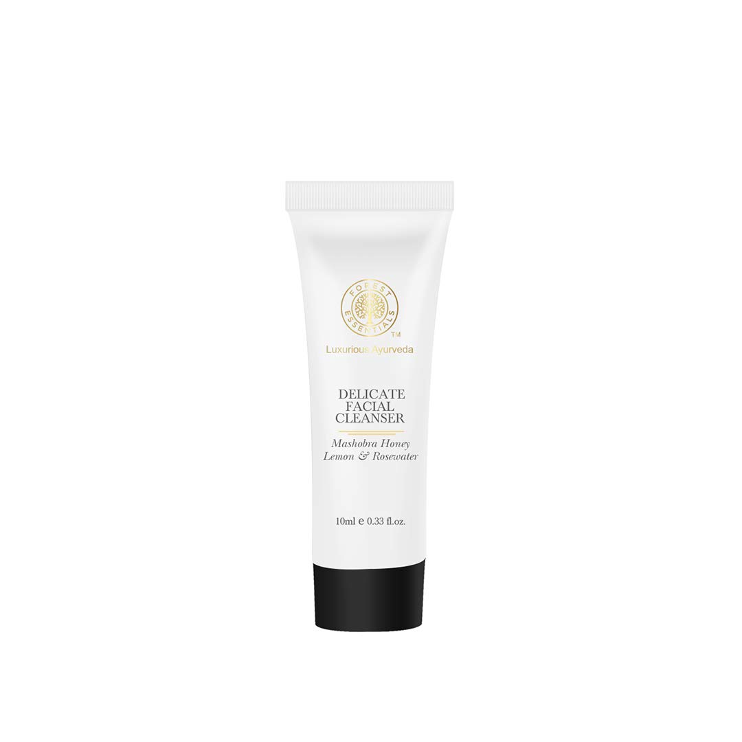 Forest Essentials Delicate Facial Cleanser, Mashobra, Honey, Lemon and Rosewater, 10ml
