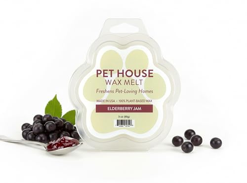 Image of Pet House Elderberry Jam Wax Melts - Long-Lasting Scented Fall Wax Melts for Warmer, Plant Based, Pet Friendly Pack of 2