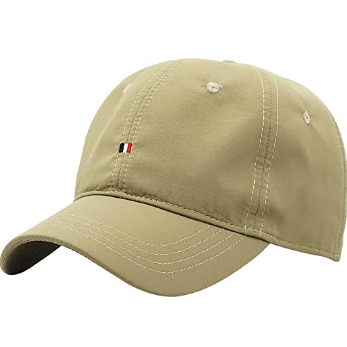 YTNKIV Grande tête XXL surdimensionnée brodée unisexe casquette de baseball grande tête chapeau plus 23,6 pouces - 25,5 pouces (60-65 cm), kaki, 8
