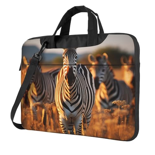 Bolso Tote para Laptop Unisex con Estampa de Cebras miniatura 1