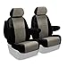 Coverking Custom Fit 50/50 Bucket Seat Cover for Select Volkswagen Routan Models - Alcantara (Beige)