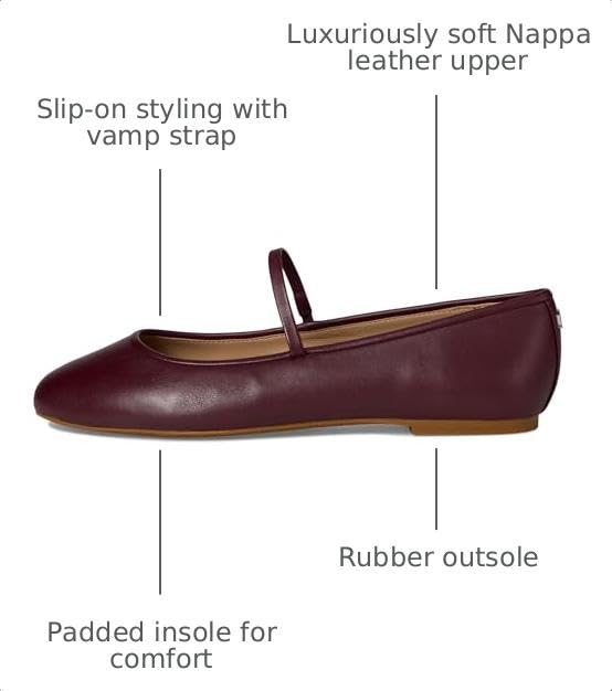Image of Lauren Ralph Lauren Jayna Nappa Leather Mary Jane Flats
