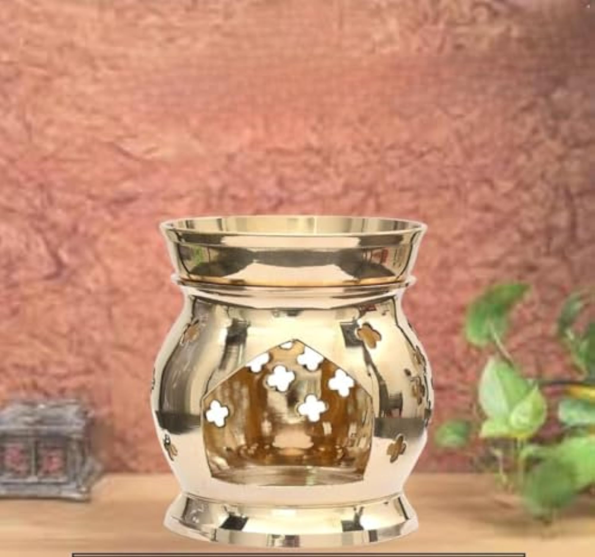 Brass Aroma Lamp 4 Inch