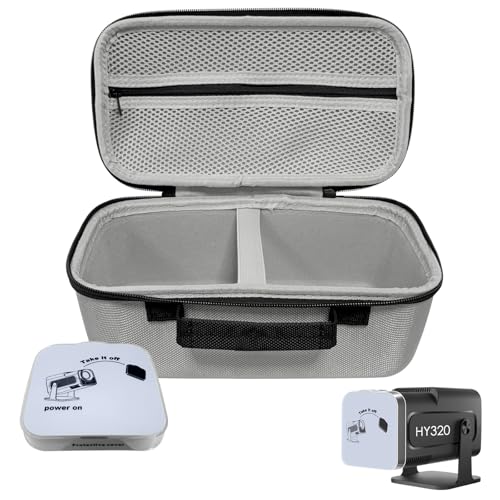 Dupulee HY300 PROJECTOR CARRYING CASE Hy320 Projector Carrying Case And Lens Cap,Hard Travel Storage Bag Compatible cover