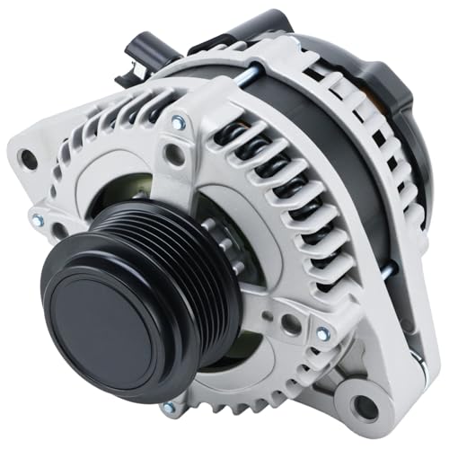 New Alternator Fits for Honda Pilot V6 3.5 2012 2013 2014 2015 for Honda Odyssey 2011 2012 2013 for Honda Ridgeline 2012 2013 2014 V6 3.5L 6-Groove Pulley 104210-1240 31100-RV0-A01 11573