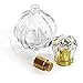 Foraineam 6 Pack 50ML / 1.7oz Glass Spray Bottles Pumpkin Shape Refillable Fine Mist Spray Perfume Bottle, Empty Crystal Glass Fragrance Atomizer Bottle with Droppers and Funnels