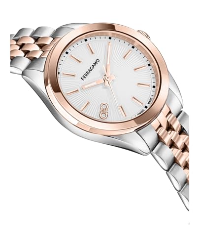 Classic Collection Luxury Womens Watch Timepiece with a Two Tone Bracelet Featuring a Two Tone Case and Silver Dial3