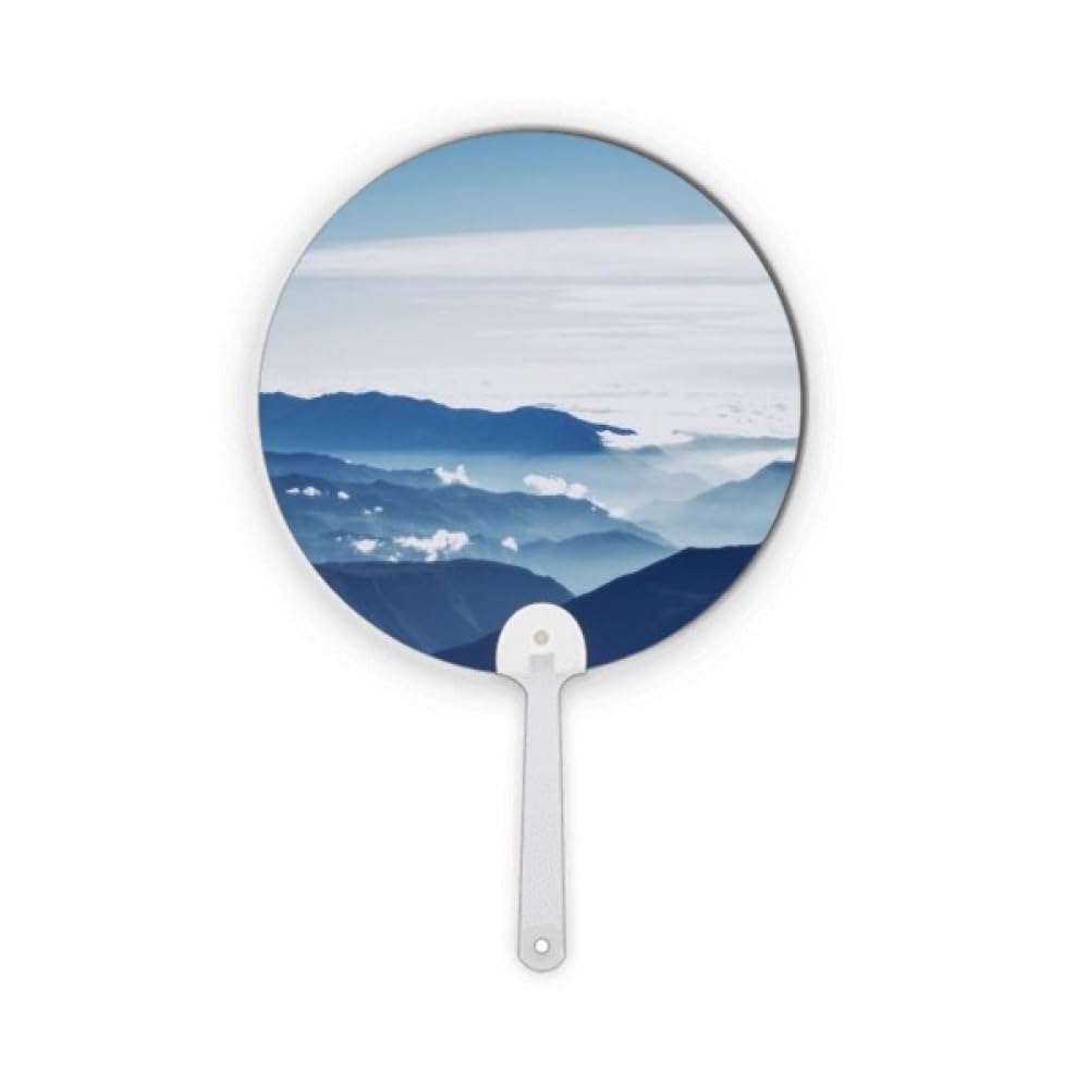Éventail en plastique pour décoration artisanale nuages et soleil
