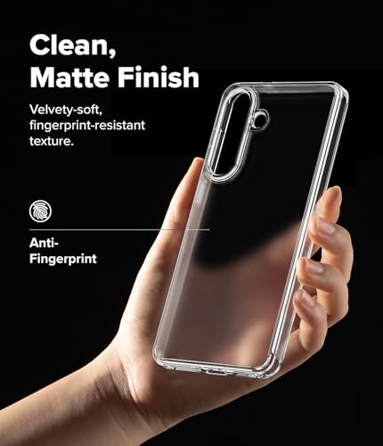 Image of Ringke Fusion for Samsung Galaxy S26 Case Back Cover [Anti-Fingerprint Velvet Coating] Slim Translucent Shockproof Bumper Protective - Matte Clear