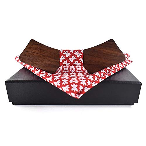 Uteruik Nœud papillon en bois fabriqué à la main pour homme avec boîte cadeau