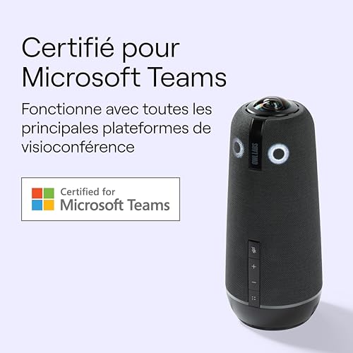 Owl Labs Meeting Owl 4+ Caméra Visio-Conférence Intelligente 360° 4K avec Microphone et Haut-Parleur (Auto-Focus locuteur, Zoom Intelligent, Réduction du Bruit, Certifiée Microsoft Teams) – vue 9
