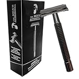 M. A. C. Double Edge Safety Razor for Men 2.0 Premium Butterfly Safety Razor Wet Shaving Kit for Men Women with 5 Platinum Blade and Mirrored Travel Case