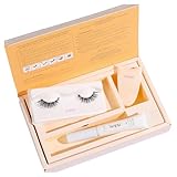 ISOPIA False Eyelashes, Ultra Soft Clear Band Lashes Wispy, Reusable Strip Lashes, Natural Lashes 1s Wearing Starter Friendly Kit (ECHO)