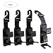 GCOA 4 Pack Magic Car Headrest Hooks,Purse Hanger Headrest Hook Holder for Car Seat Organizer Behind Over The Back Seat Car Hooks-Hang Purse or Grocery Bags,Black
