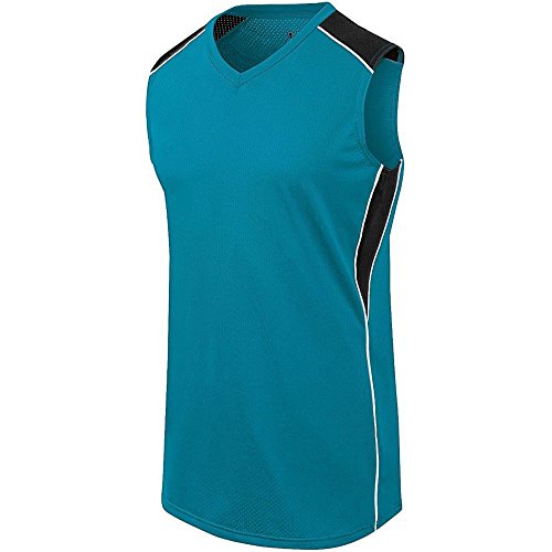 High Five Girls Dynamite Jersey,Teal/Black/White,Small
