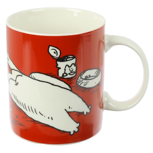 Puckator I Woke Up Like This - Simon's Cat Porcelain Tea Coffee Mug - Funny Home Accessories - Cute Gifts for Girlfriend Large Mugs for Men Women Hot Drinks Cups Presents Secret Santa Gift Cup Set