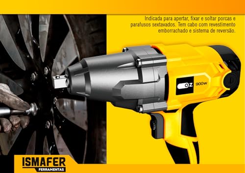 Chave De Impacto Elétrica Reversível 1/2 Pol Com Maleta