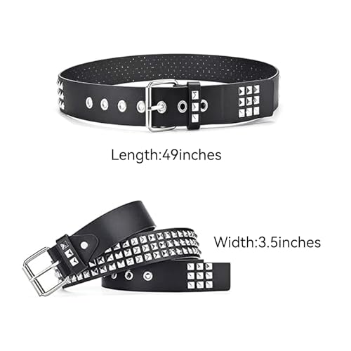 Image of Studded Punk Y2K Goth Belt for Men or Women