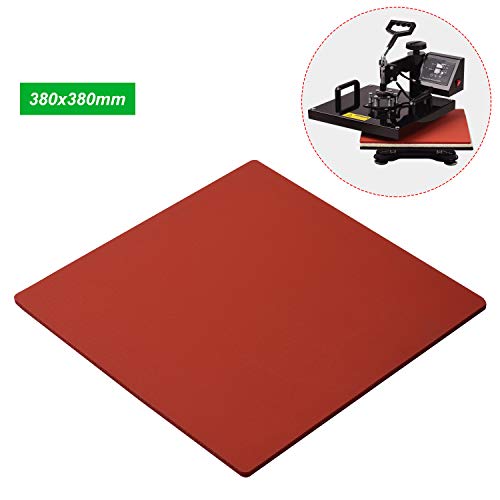 Bozony 380 * 380 * 8mm Esteira de prensagem a quente Almofada de silicone Placa resistente a altas t