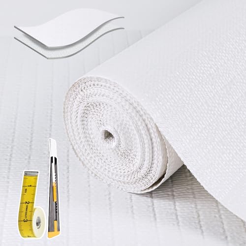 Comparison: Best Liners For Kitchen Cabinets 11 Shelf Liners for Kitchen Cabinets 12in x 20FT, Non Adhesive Drawer Liner Pure White Thickened Shelf Liner Non-Slip Easy to Clean for Tool Box Refrigerator with Knife and Tape Measure