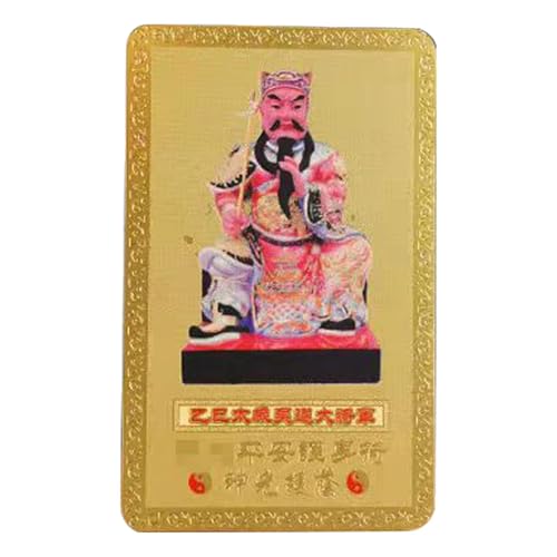 Tai Sui Amuleto 2025,2025 Tai Sui Tarjetas Protectoras, Cobre Tradicional 2025 Tai Sui Tarjetas Protectoras, Tarjeta de Bendición para el Año Nuevo Lunar Chino de la Serpiente para la Felicidad y la