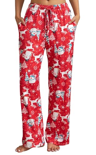 Image of X-Image Women Comfy Casual Pajama Pants with Pockets & Drawstring