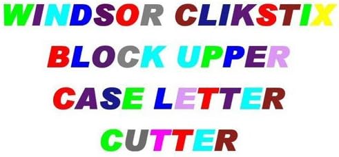 Windsor Block Uppercase Letters Clickstix Cutter