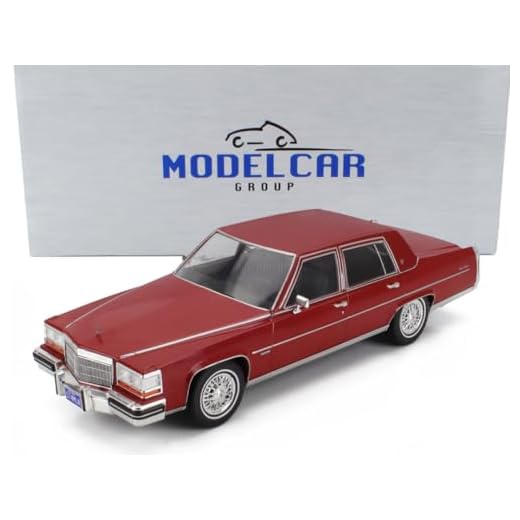 MCG キャデラック フリートウッド ブロアム ミニカー 1/18 CADILLAC FLEETWOOD BROUGHAM 1982 (ダークレッド) [並行輸入品]