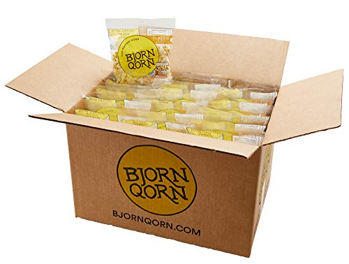 BjornQorn Mini Bag 30-Pack (Classic) Popcorn - Vegan & Gluten Free - Savory, Cheesy, Umami - (30 1oz bags)