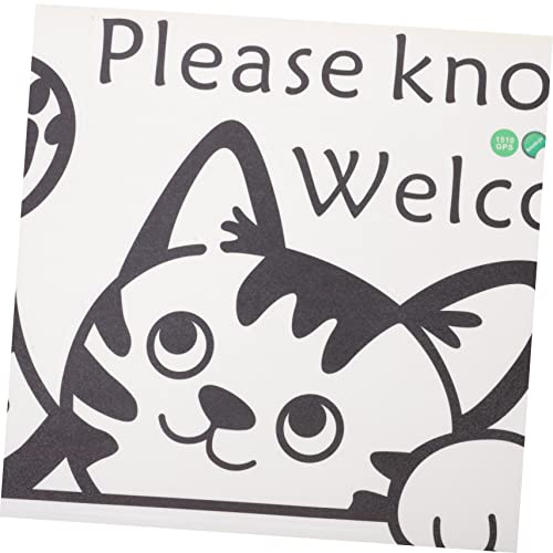 Autocollants muraux chats adorables pour décorer la porte du salon