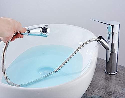 Robinet de lavabo mitigeur eau chaude froide chrome pour évier - 2