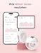 Momcozy M5Smart Milchpumpe Elektrische, App-Steuerung Milchpumpen handsfree, tragbare Doppel Brustpumpen mit Babymund Doppelgedichtete Brusthaube mit 3 Modi und 9 Stufen - 2 Pack, Rot