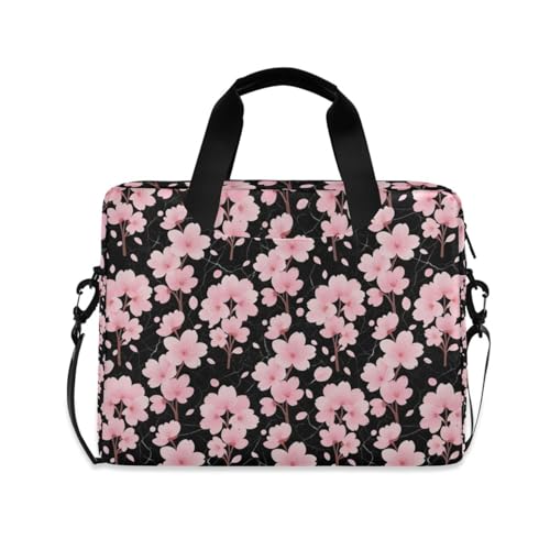 Funda para portátil 15.6 pulg con asa y correa negra miniatura 1