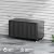 RICNOD Outdoor Storage Box with Wheels 135 Gallon, Mobile Waterproof Aluminum Deck Box, UV Resistant Patio Storage Box with Lid for Patio Furniture, Garden Tools (Black)