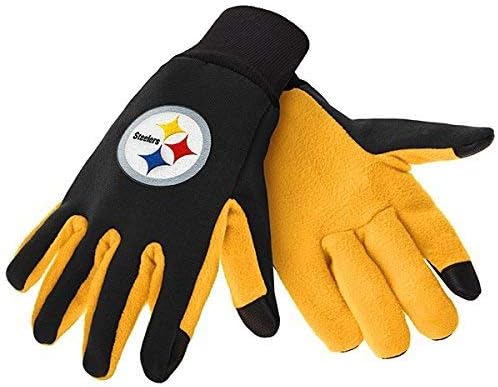 FOCO Forever Collectibles Pittsburgh Steelers Color Texting Gloves