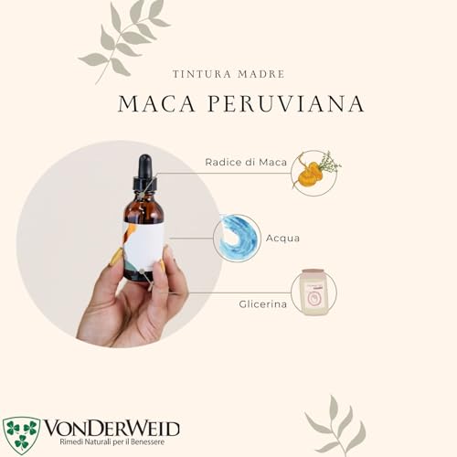 Vonderweid - Maca Tintura Madre Analcolica | Maca Peruviana In Gocce | Integratore Maca | Estrazione Ad Ultrasuoni | Vegano, Alcool Free | 100 Ml - 2