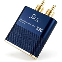 Slash5 LDAC Bluetooth Audio Receiver aptX Adaptive, aptX HD, AAC, Wireless, USB Powered, 3.5mm in, RCA Out, Hi-Res DAC, Headphone Amp, Compact Wireless HiFi for Home or Studio