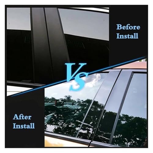Adornos para pilar de ventana de coche que realzan el diseño de su Ford Fiesta 2009-2015 5