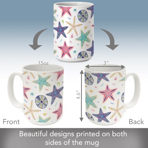 Mug decorativo cerámico 15 oz Along The Coast miniatura 3
