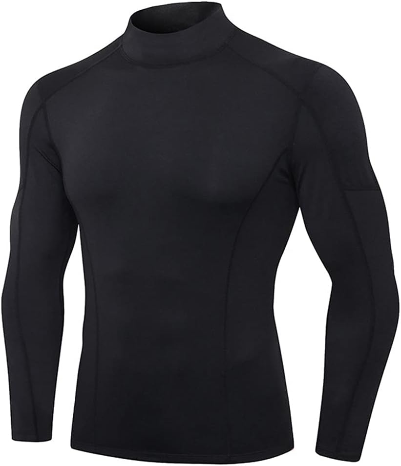 Thermal Underwear for Men High Collar Sport Thermo Shirt Quick Dry Compressed Underwear Clothes Men