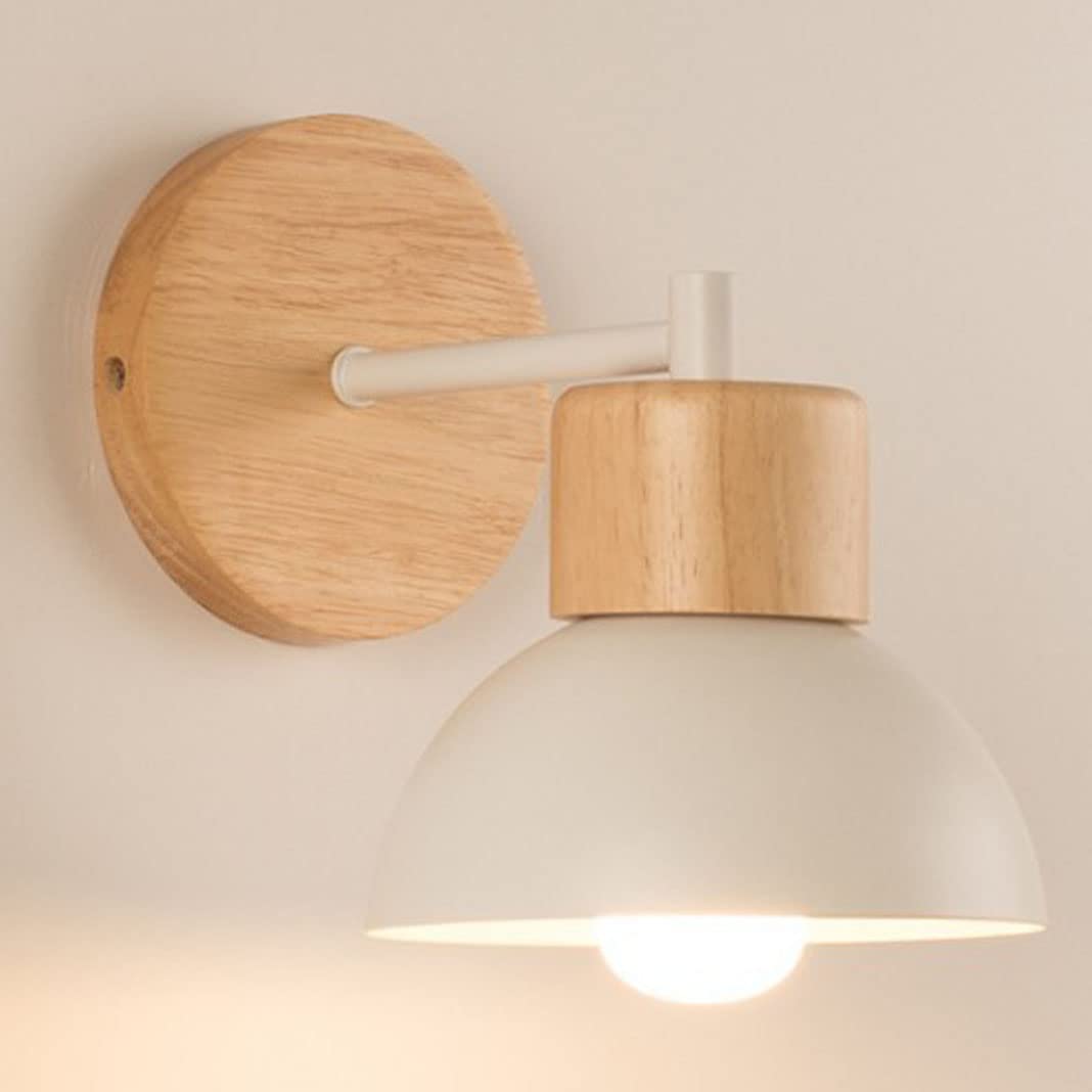 HUAYUSEDF Nordic Wall Light fixtures Creative Bird Sconce Lamps Aisle Lights Wood Corridor Lamp Bedside Mounted Reading for Living Room Children's Kid's Bedroom, E27 (White 1)(White 2)