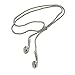 Produktbild nsblln Reizend Halskette 1pc Musik Kopfhörer Halskette Kopfhörer Hip Hop-hängende Halskette Neuheit-Schmuck-Geschenk für Frauen Mädchen (Silber)