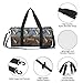 MZERSE Round Duffel Sports Bags Travel Gym Fitness Gym Beach Swim Bags Fashion Beauty Mallard Ducks Hunting for Men Women